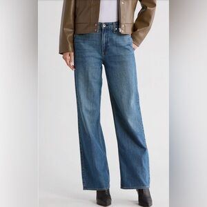Rag & Bone NEW YORK THE LORI Mid-rise wide leg Women’s Jeans Covington Blue NEW